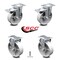 Service Caster 5 Inch Semi Steel Swivel Top Plate Caster Lock Brakes 2 Rigid SCC, 2PK SCC-TTL20S514-SSS-2-R-2 - alternate 6